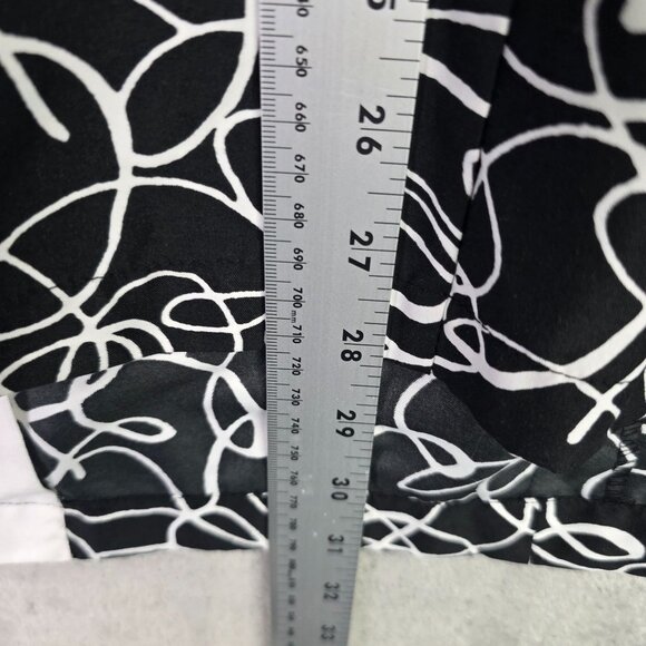 Womens Liz & Me Sport Black & White Pattern Full Zip Jacket Long Sleeve Size 4X - Picture 6 of 7